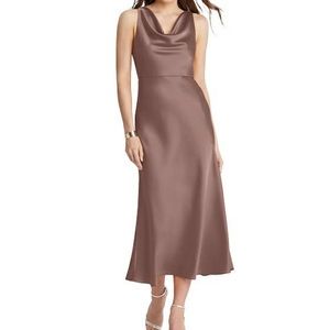 Cowl Neck Midi Dress